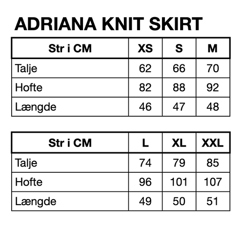 HUNKØN Adriana Knit Skirt Nederdele Pink