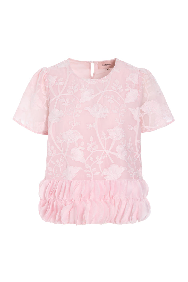 HUNKØN Aiko Blouse Bluser Pink