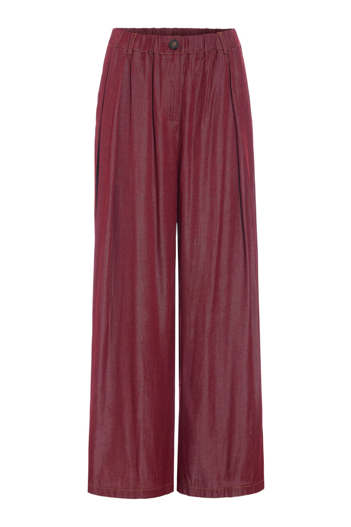 HUNKØN Andy Trousers Bukser Oxblood