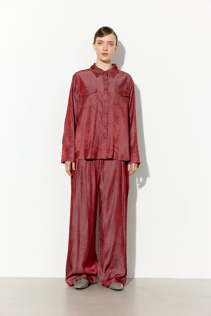 HUNKØN Andy Trousers Bukser Oxblood