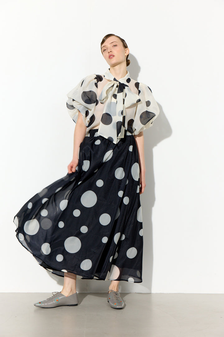 HUNKØN Blair Long Skirt Nederdele Black