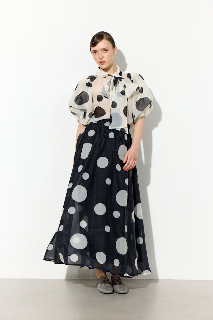 HUNKØN Blair Long Skirt Nederdele Black