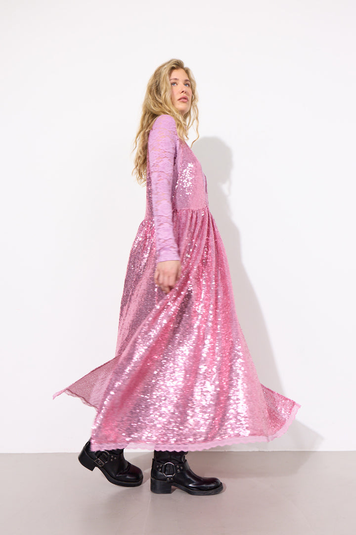 HUNKØN Bodil Dress Kjoler Pink
