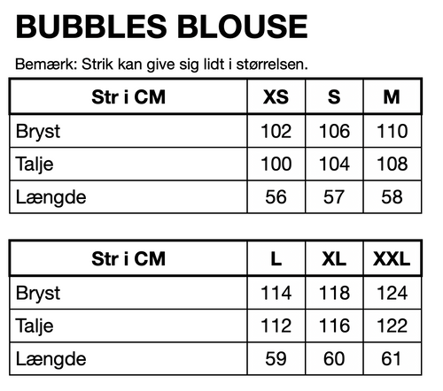 HUNKØN Bubbles Blouse Bluser Blue Sea