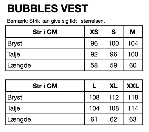 HUNKØN Bubbles Vest Vests Pink Sea