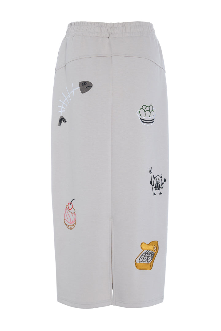 HUNKØN Chili Skirt Nederdele Grey