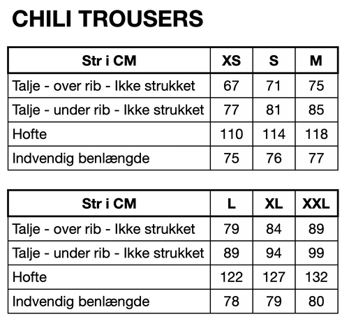HUNKØN Chili Trousers Bukser Grey