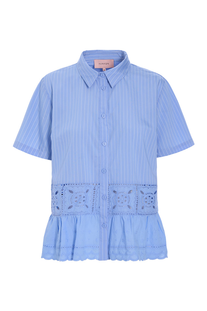 HUNKØN Cornelia Shirt Skjorter Blue