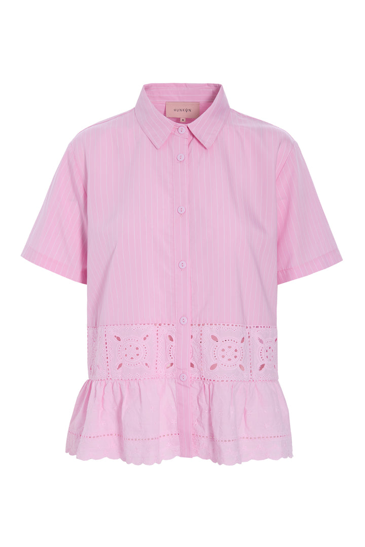 HUNKØN Cornelia Shirt Skjorter Pink