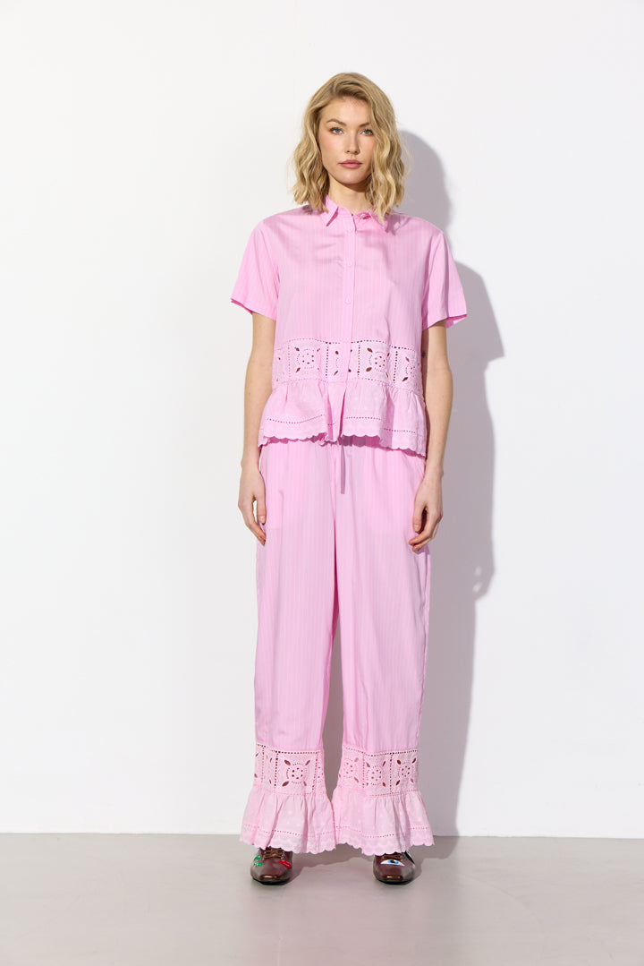HUNKØN Cornelia Shirt Skjorter Pink