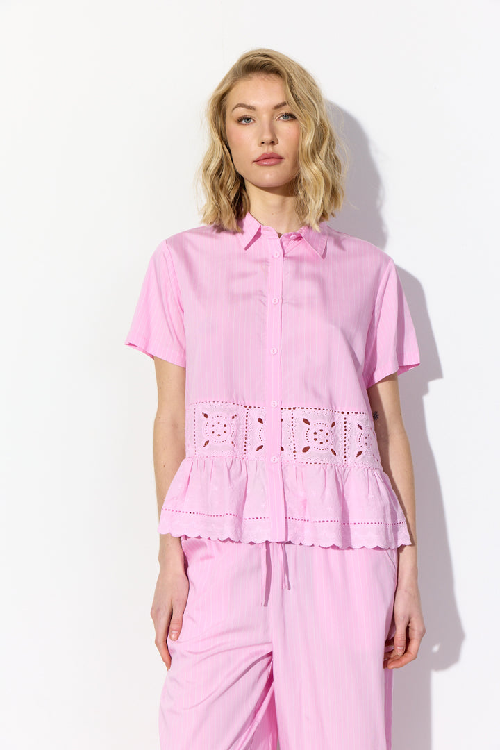 HUNKØN Cornelia Shirt Skjorter Pink