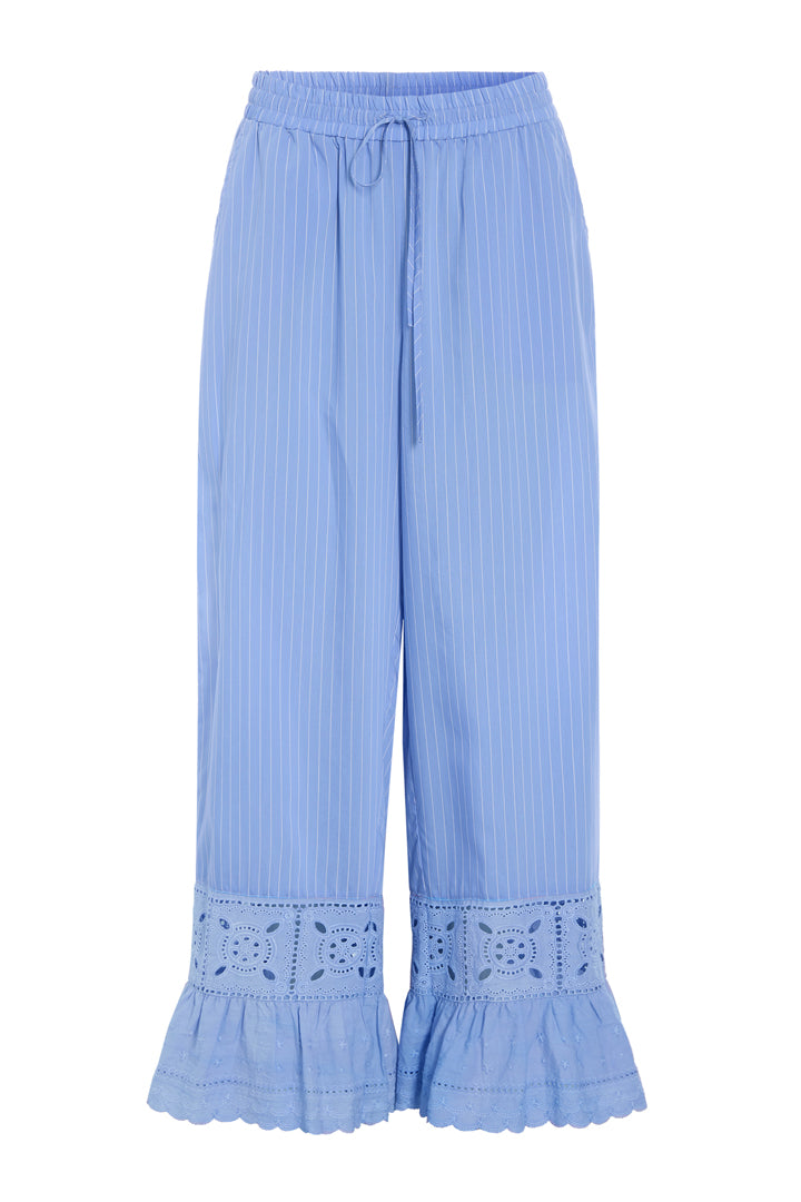 HUNKØN Cornelia Trousers Bukser Blue