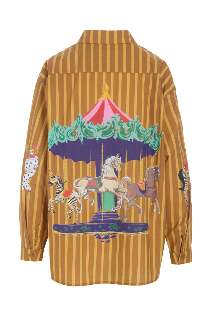 HUNKØN Cosmia Shirt Skjorter Caramel Showstopper Art Print