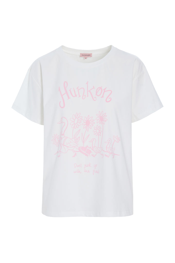 HUNKØN Duckling T-shirt T-shirts Pink Duck