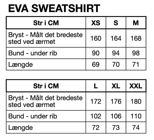 HUNKØN Eva Sweatshirt Sweatshirts Black