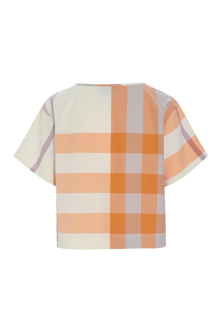 HUNKØN Frankie Shirt Skjorter Orange checked