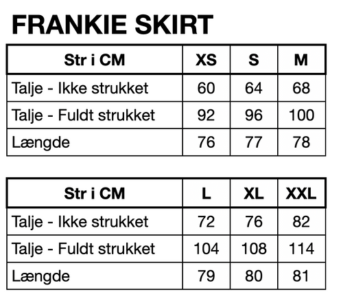 HUNKØN Frankie Skirt Nederdele Orange checked