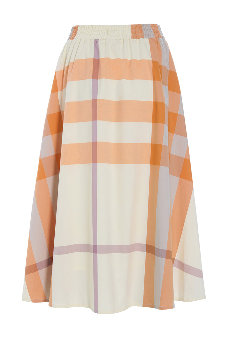 HUNKØN Frankie Skirt Nederdele Orange checked