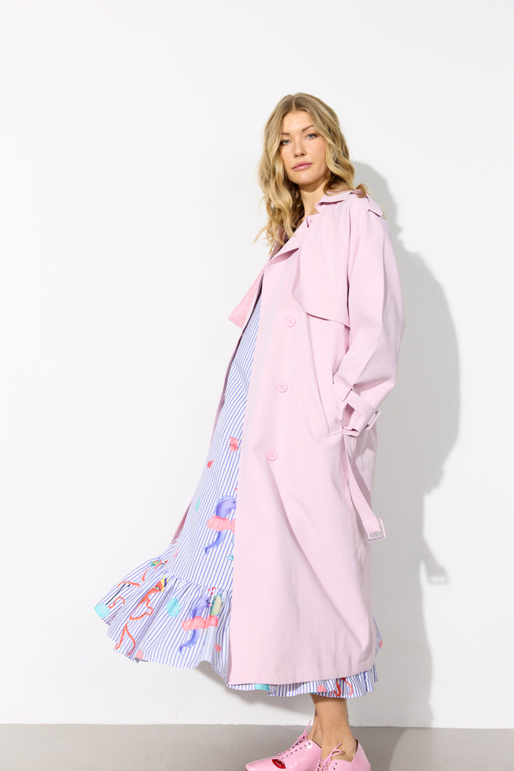 HUNKØN Gunilla Trenchcoat Frakker Rose