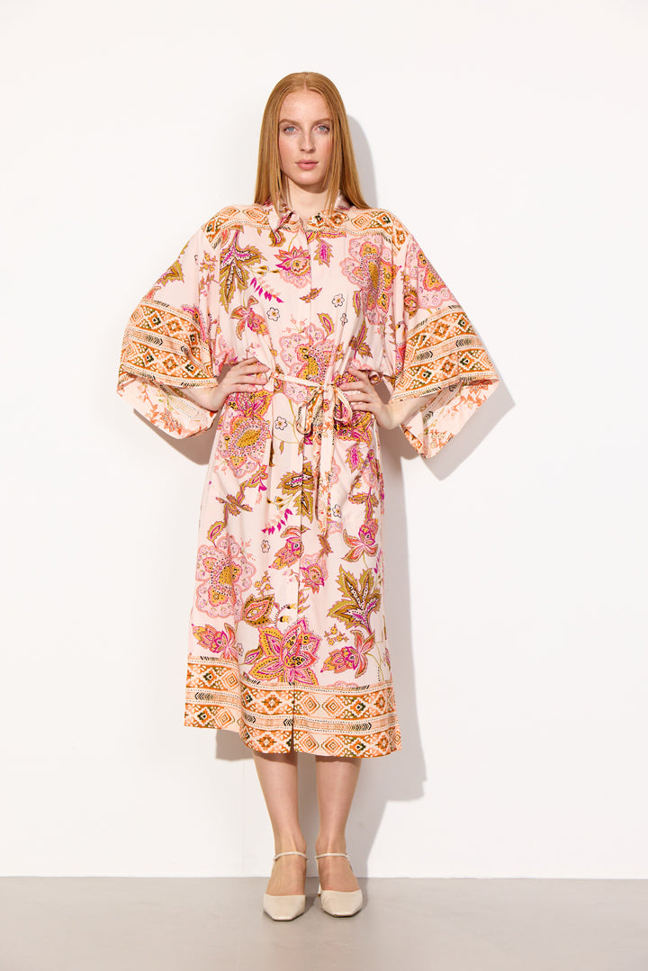 HUNKØN Helene Kimono Kimonoer Coral