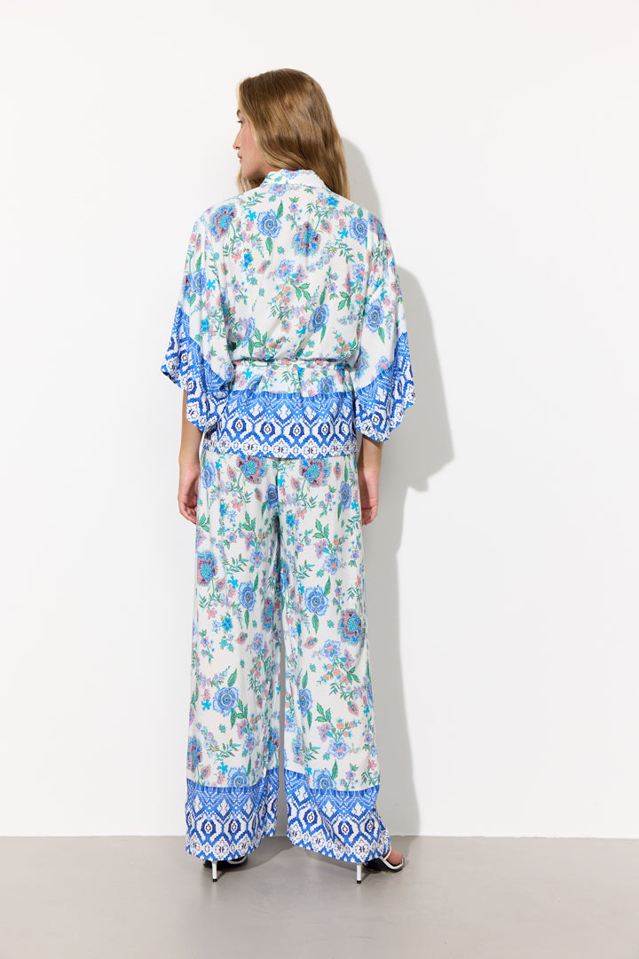 HUNKØN Helene Trousers Bukser Blue