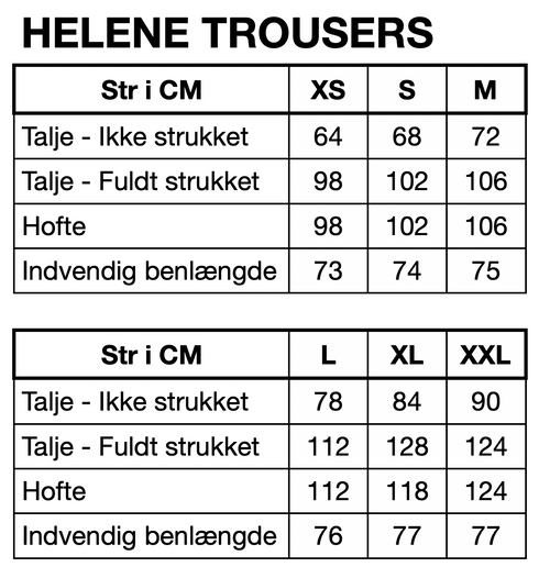 HUNKØN Helene Trousers Bukser Bird Blue