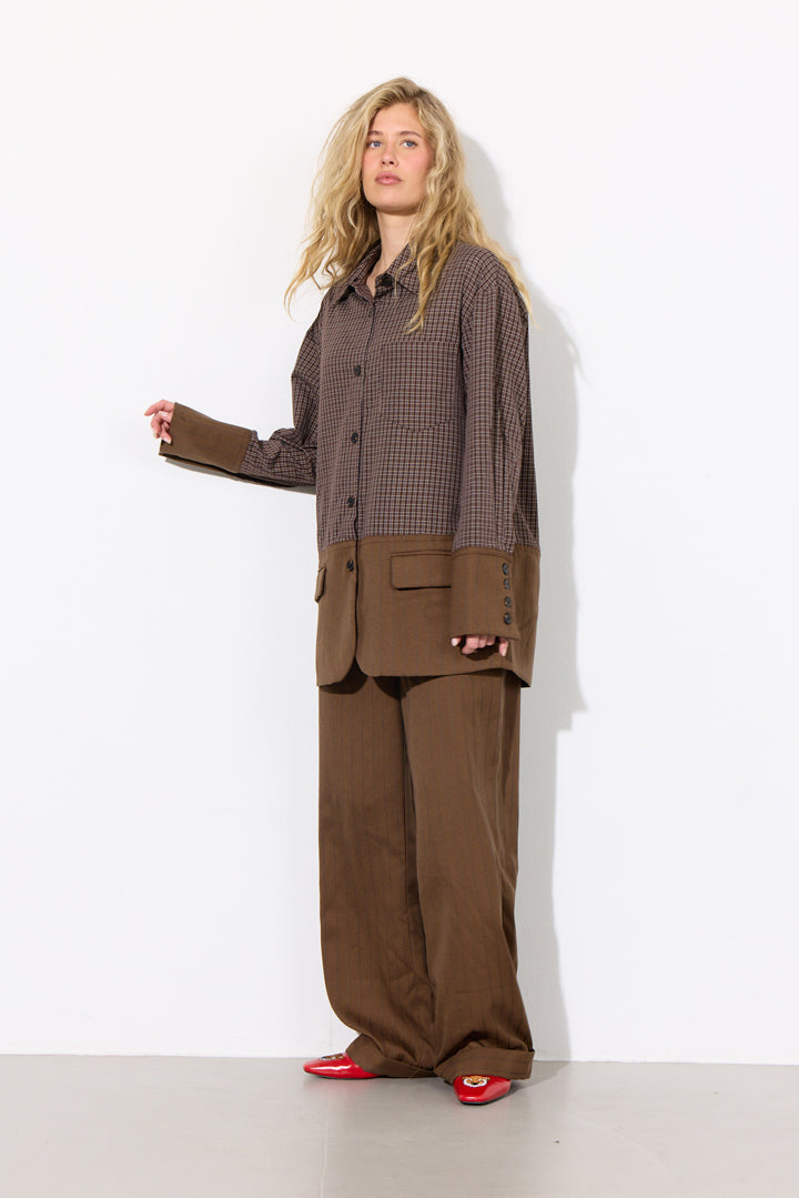 HUNKØN Irena Shirt Skjorter Brown