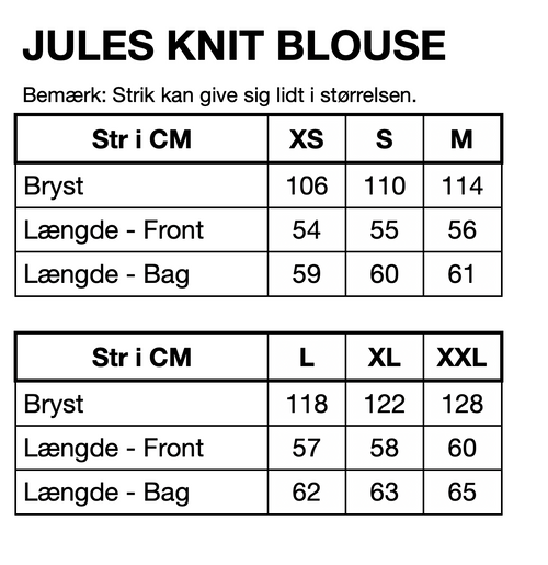 HUNKØN Jules Knit Blouse Bluser Red
