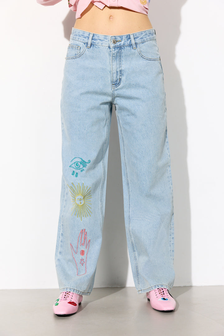 HUNKØN Kenna Jeans Bukser Light Denim