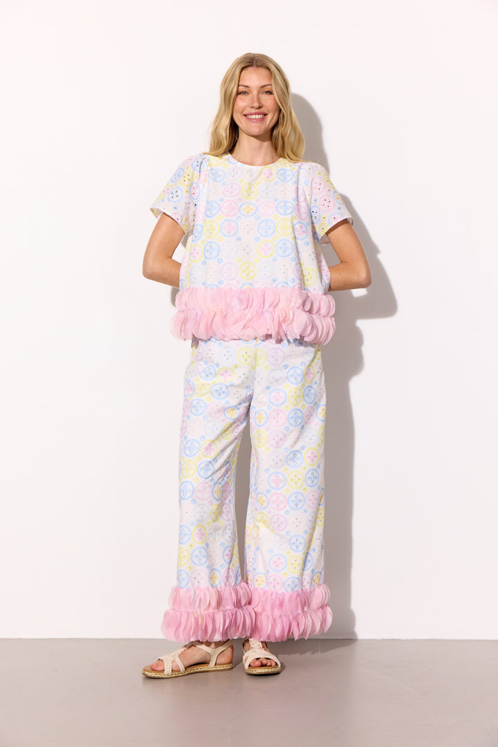 HUNKØN Lana Trousers Bukser Pastels