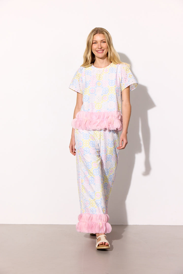 HUNKØN Lana Trousers Bukser Pastels