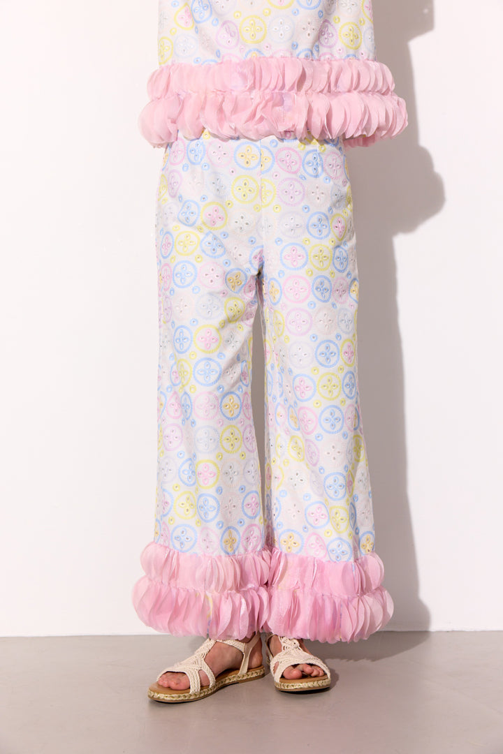 HUNKØN Lana Trousers Bukser Pastels