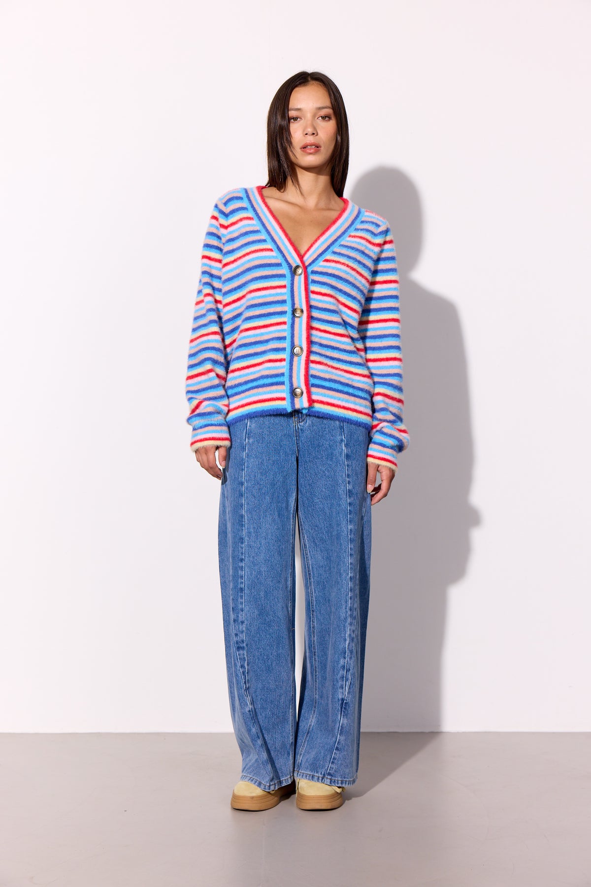 HUNKØN Lilou Cardigan Cardigans Multi striped