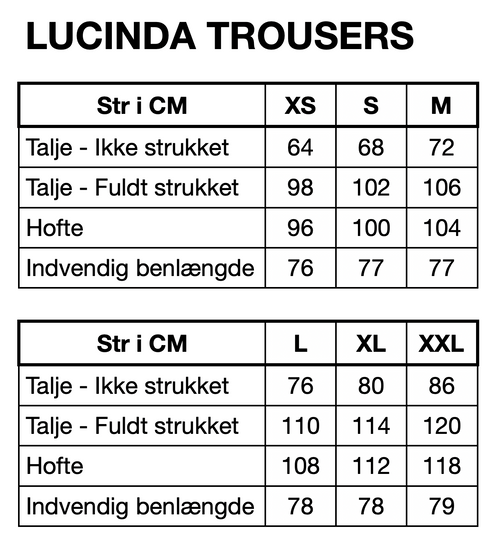HUNKØN Lucinda Trousers Bukser Caramel Striped