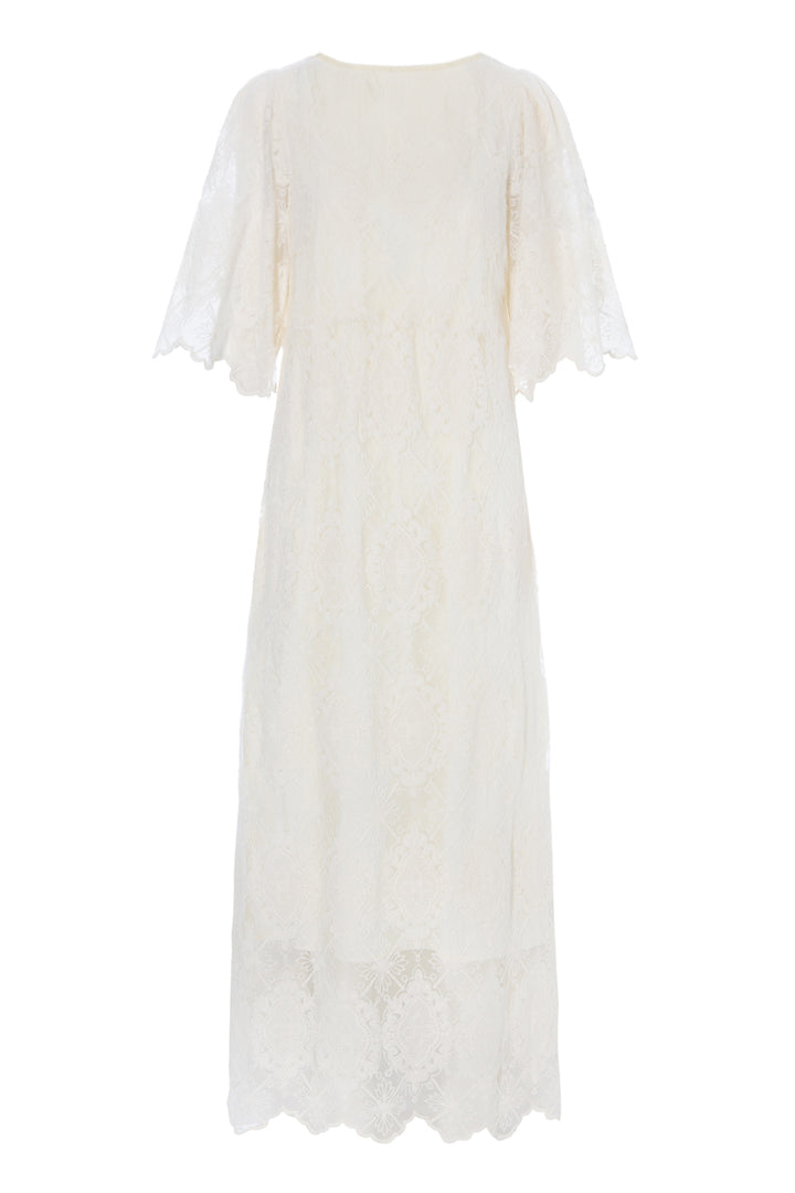 HUNKØN Lulu Lace Dress Kjoler Cream Lace