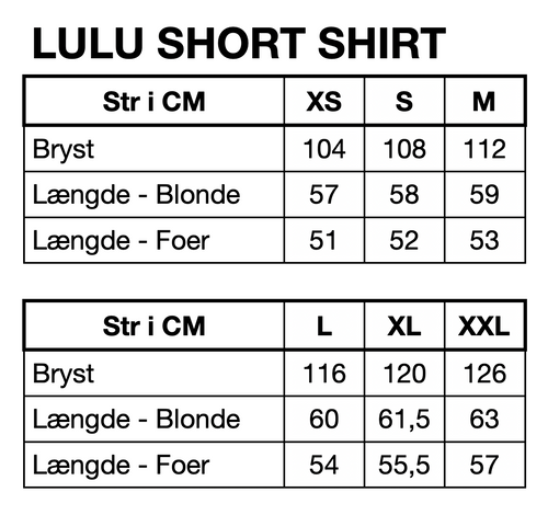 HUNKØN Lulu Short Lace Shirt Skjorter Cream Lace