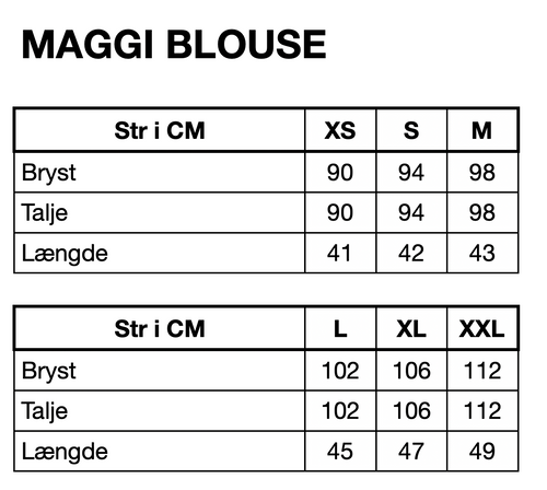 HUNKØN Maggi Blouse Skjorter Blue Daisy