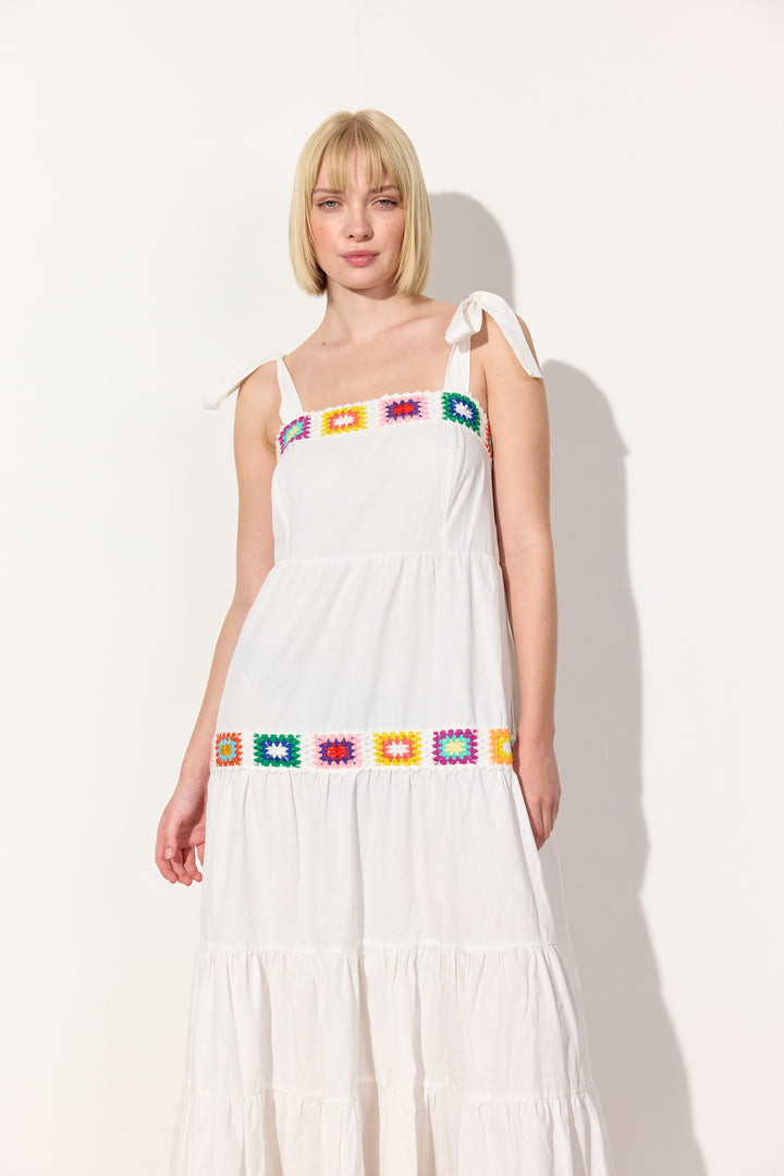 HUNKØN Millie Dress Kjoler White