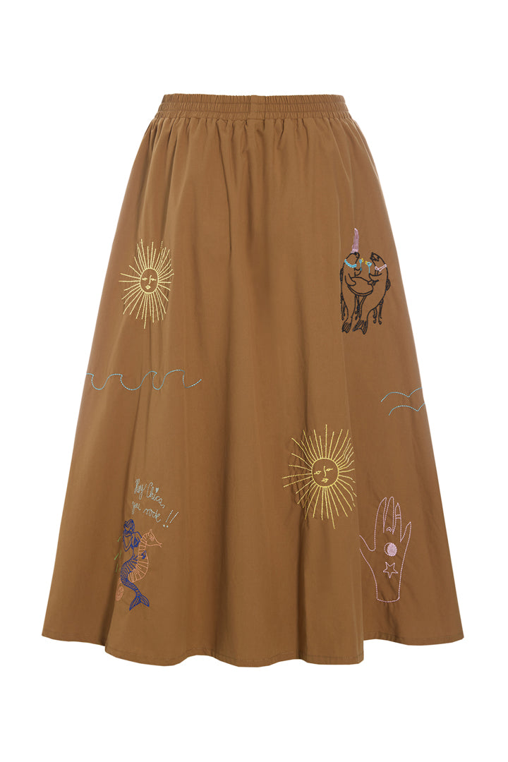 HUNKØN Nima Skirt Nederdele Caramel