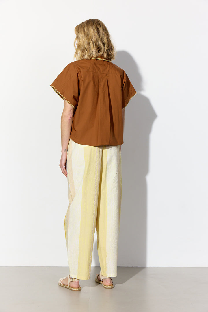 HUNKØN Oda Shirt Skjorter Brown