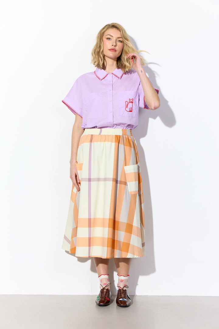HUNKØN Oda Shirt Skjorter Lavender