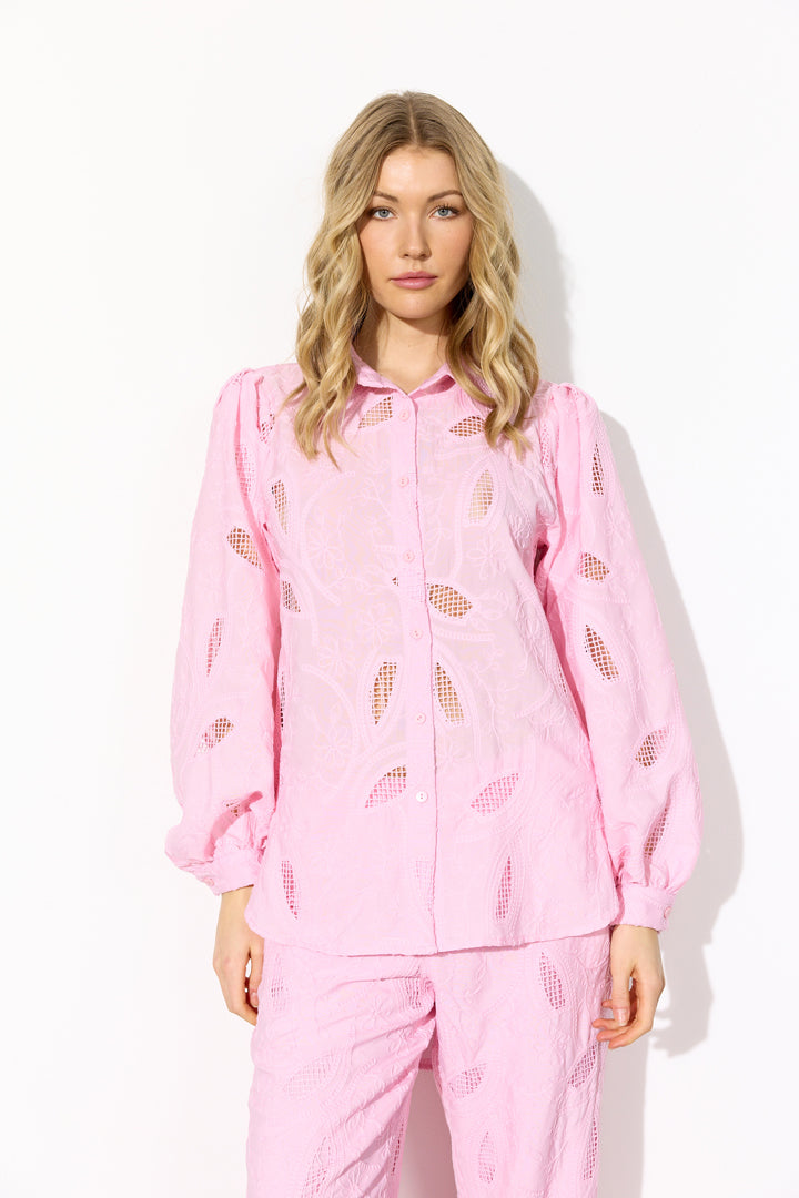 HUNKØN Orla Shirt Skjorter Pink