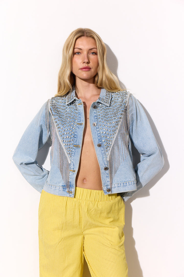 HUNKØN Priya Gem Jacket Jakker Light Denim