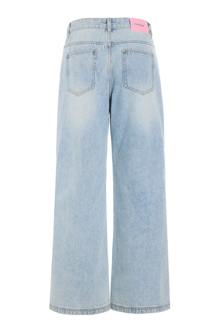 HUNKØN Priya Gem Jeans Bukser Light Denim