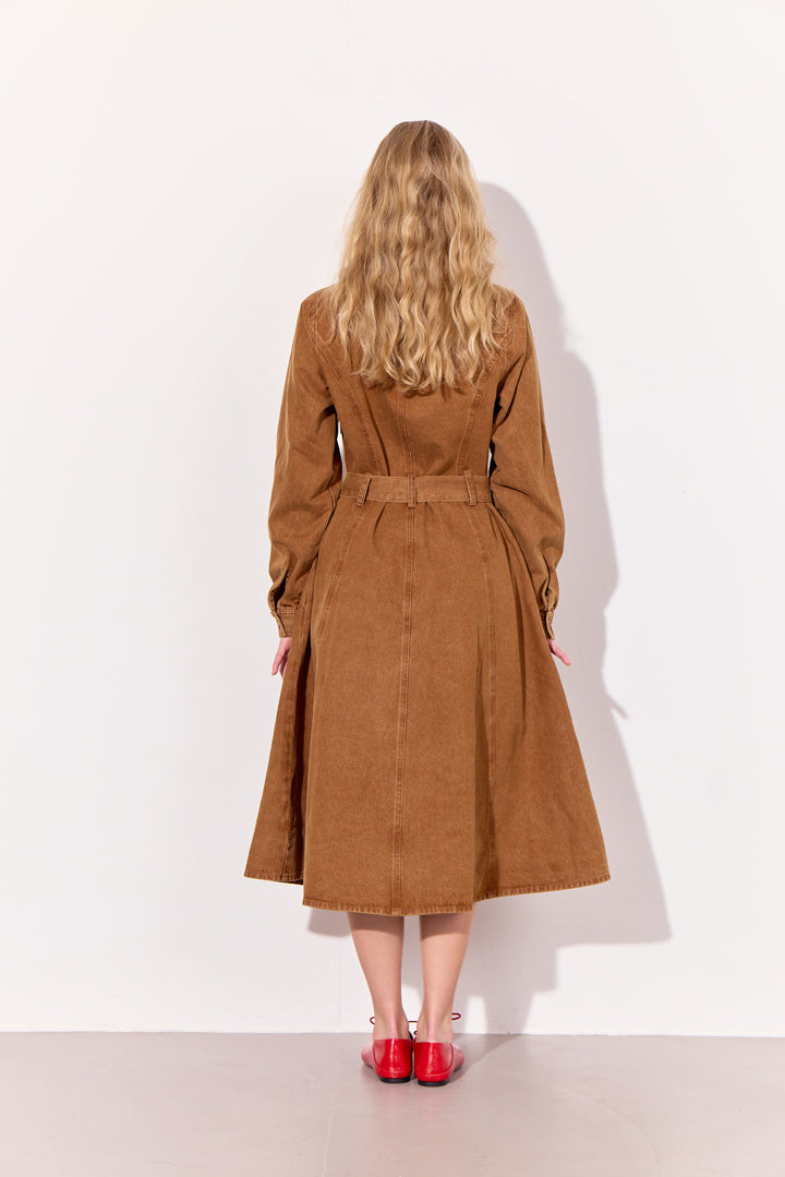 HUNKØN Renata Dress Kjoler Brown