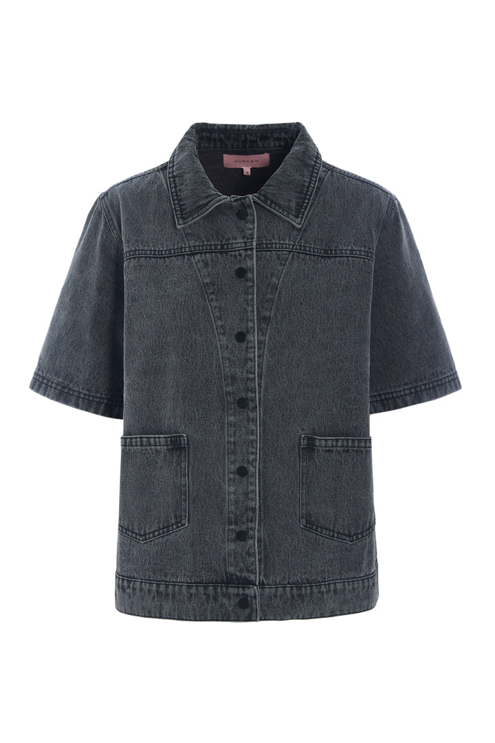 HUNKØN Renata Shirt Skjorter Black