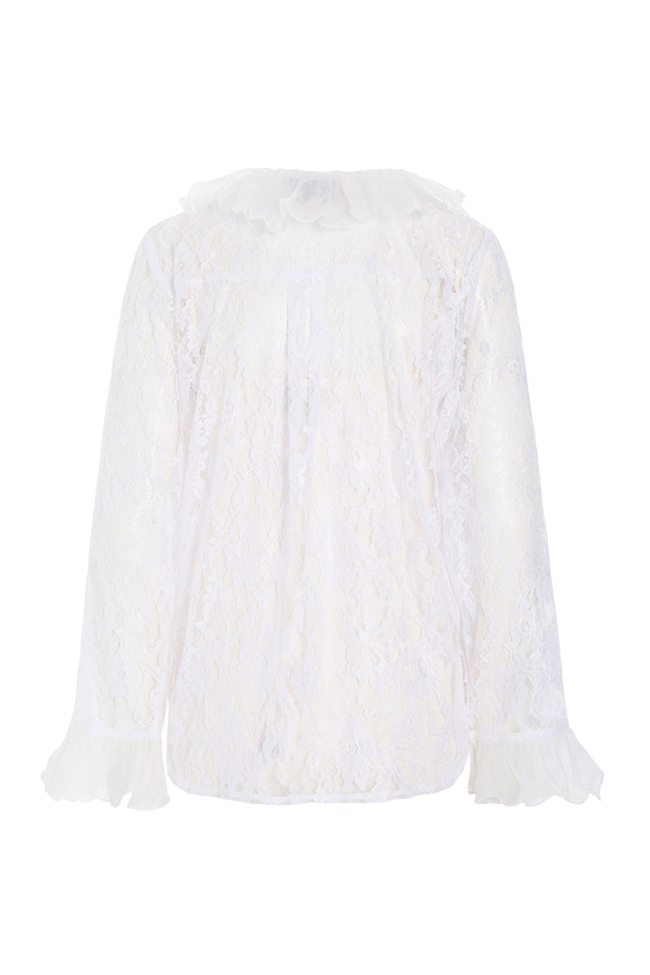 HUNKØN Rosanne Shirt Skjorter White