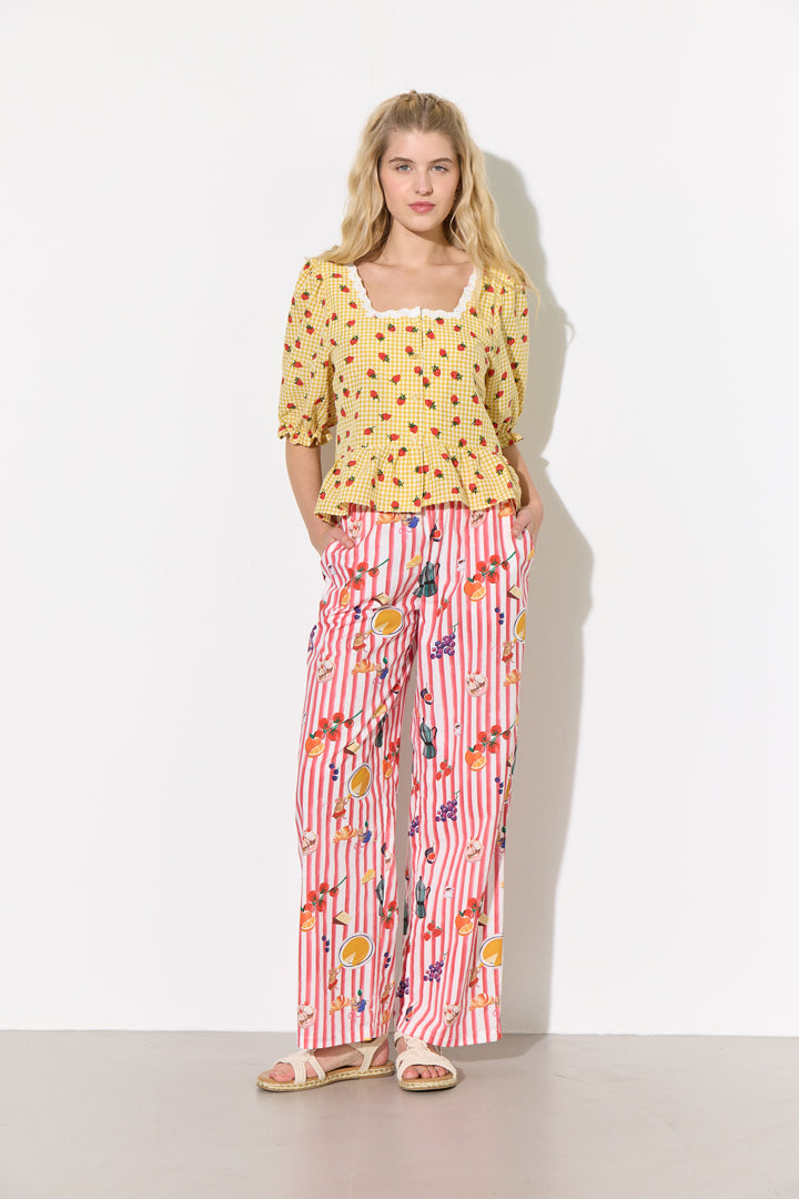 HUNKØN Ruth Blouse Skjorter Yellow