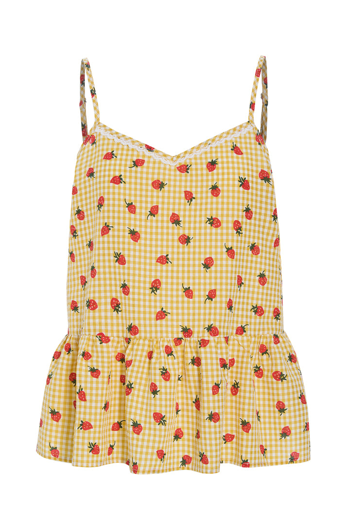 HUNKØN Ruth Top Toppe Yellow