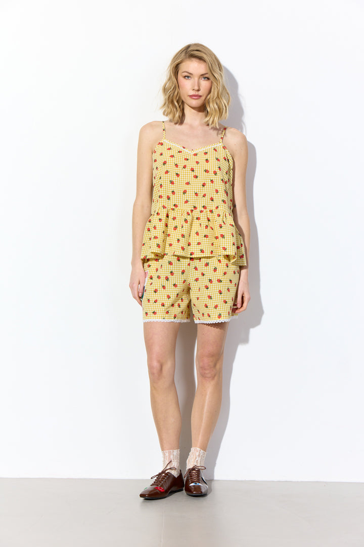 HUNKØN Ruth Top Toppe Yellow